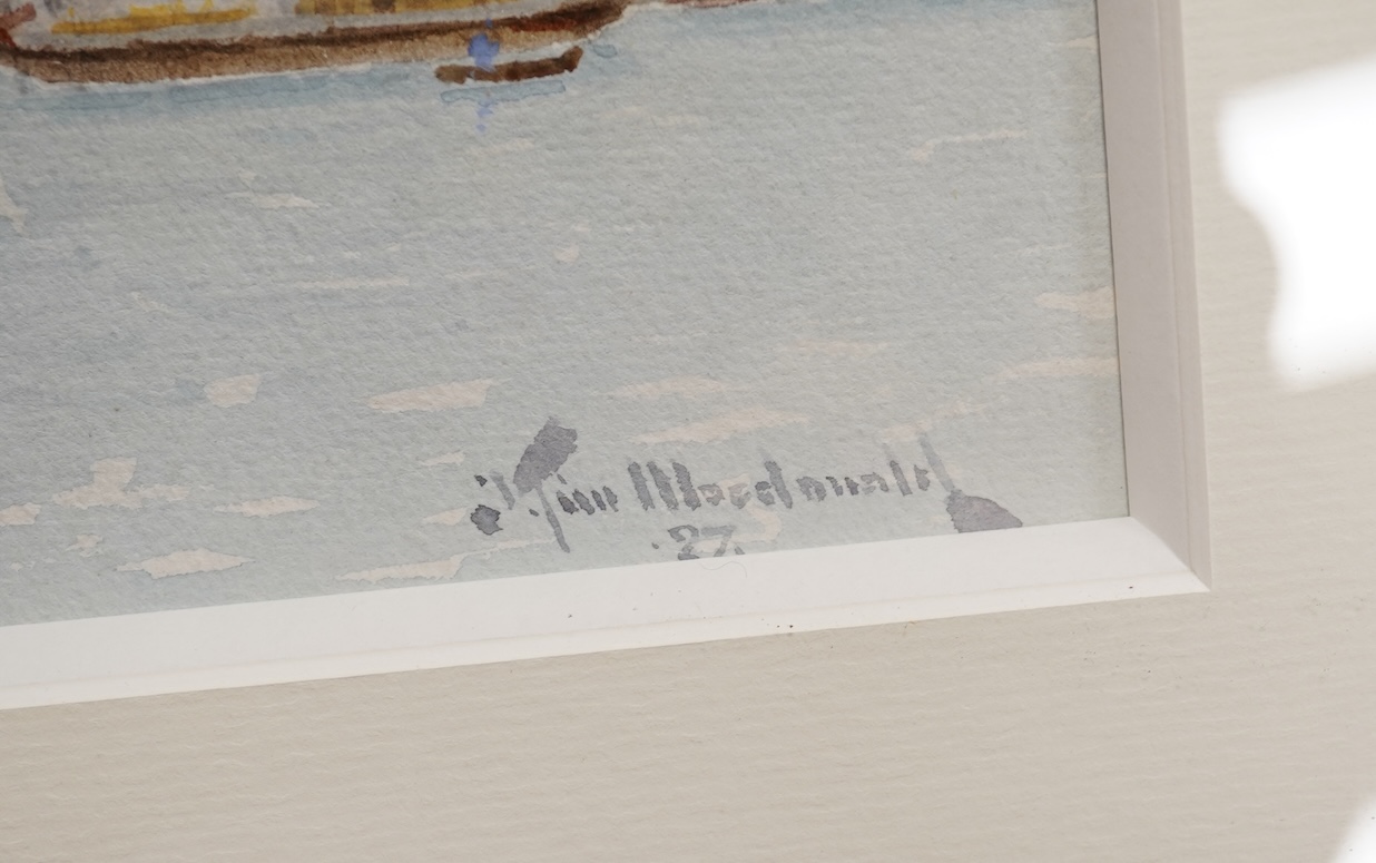 J.Tim MacDonald (Exh.1889-1919), St Peter’s and St Paul’s, signed and dated (19)27, pair of watercolours, 31 x 36.5cm